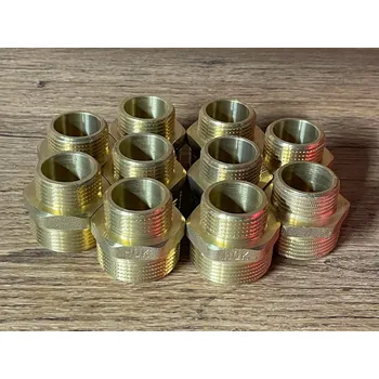 Fitinka Novaservis / HQK Redukovaný dvojnipl mosaz masiv Závit: 1" x 3/4"