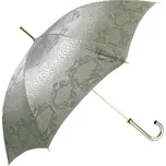 Ručně šitý dámský deštník Hadí vzor stříbrný (Luxusní deštník PASSOTI)