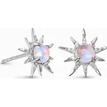 Royal Fashion stříbrné peckové náušnice GU-DR10003E-SILVER-MOONSTONE