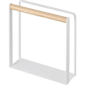 Úložný box Bílý stojan na ubrousky s bukovým dřevem Yamazaki Tosca ID_1436011