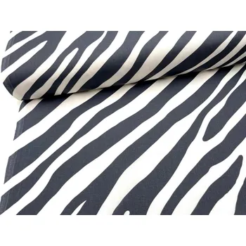Mirtex Plátno DOMESTIK 145/27262-2 Zebra šíře 220cm Zbytková metráž