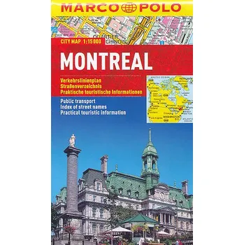 Marco Polo/MAIRS vydavatelství plán Montreal 1:15 t. kapesní laminovaný