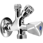 Aqualine Kombinovaný ventil 1/2'x3/4'x3/8', chrom