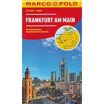 Marco Polo/MAIRS vydavatelství plán Frankfurt am Main 1:16 t. laminovaný