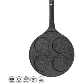 Pánev na lívance granit ¤27cm 4oka GRANDE vč. indukce