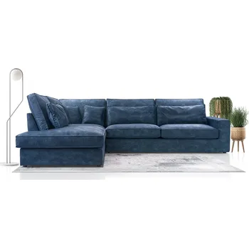 Obývací stěna FALCO Sedací souprava Carny L Palladium 13 modrá