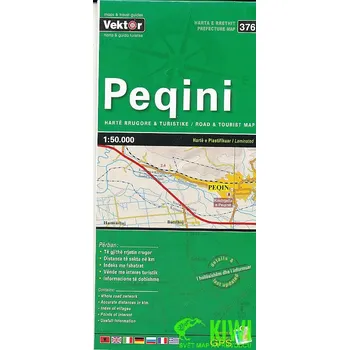 Vektor vydavatelství mapa Peqini 1:50 t. laminovaná