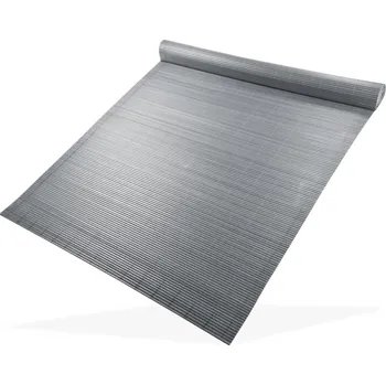 Příslušenství pro plot DEMA Clona na plot, bambusová rohož z PVC 90x500 cm, šedá