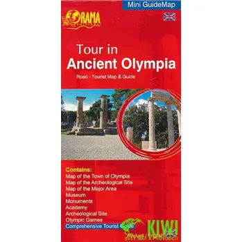 Orama vydavatelství mapa Ancient Olympia Mini GuideMap
