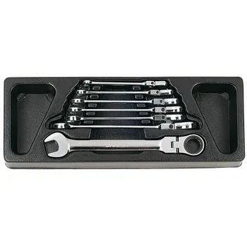 Sada nářadí Licota Sada ráčnových klíčů s kloubem, 7 ks LIACK384019