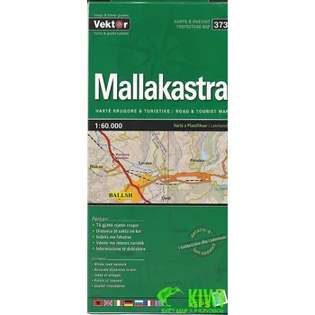 Vektor vydavatelství mapa Mallakastra 1:60 t. laminovaná