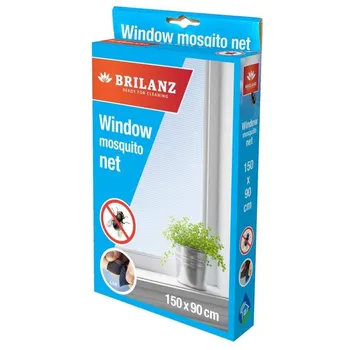 Síť proti hmyzu Brilanz Síť do okna s páskou 150 x 90 cm bílá