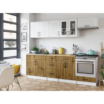 Kuchyňská linka FALCO Kuchyňská linka Běla 240/240 bílá/artisan MAT