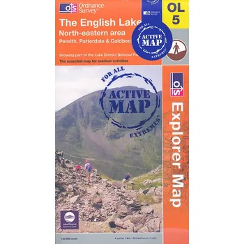 Ordnance Survay vydavatelství mapa The English Lake noth-east 1:25 t. laminovaná