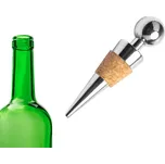 Kovová zátka do láhve s korkem stříbrné barvy