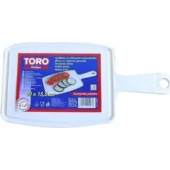 Kuchyňské prkénko Toro Kuchyňské prkénko plast, 20x16cm bílé 320001