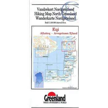 Greenland mapa Eqi 1:100 t. (Greenland/Grónsko)