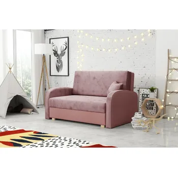 Obývací stěna FALCO Rozkládací křeslo Vivian Soft II - růžová