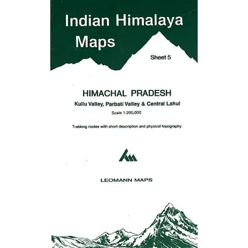 Leomann maps vydavatelství mapa Himachal Pradesh-Kullu Valley, Parbati Valley, Central Lah
