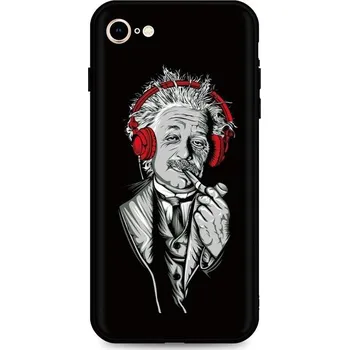 Pouzdro na mobilní telefon Kryt iPhone SE 2022 silikon Albert Einstein (obal neboli pouzdro na iPhone SE 2022)