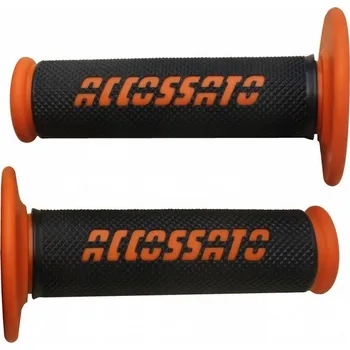 Chránič ruky pro motocykl ACCOSSATO Italy Gripy Accossato OFFROAD s logem (pár) Barva: oranžová