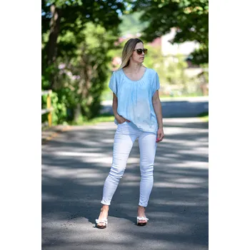 Dámské džíny Kalhoty Jeans Ormi Y1226 barva: bílá, velikost: XL