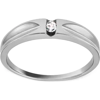 Prsten Diamantový prsten z bílého zlata 0.030 ct Vivien white CSBR30A + dárkové balení LUXUS zdarma