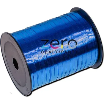 Stuha Stuha plastová 0,5 cm x 250 y - tm. modrá (kov)