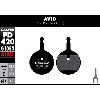 Brzda na kolo Brzdové destičky Galfer AVID FD420 - Standard