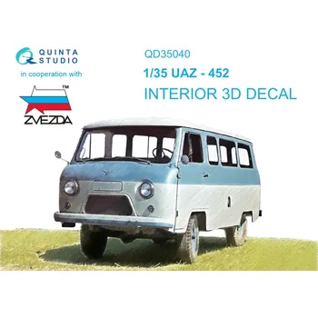 Plastikový model 1/35 UAZ-452 3D-Print&col. Interior (ZVE)