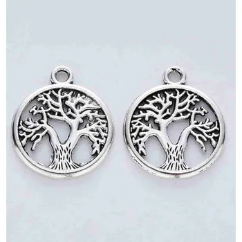 Přívěsek Pro Háčkování Přívěsek strom života 18,5 x 15,5 mm