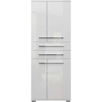 Předsíňová stěna Předsíňová skříň 4D Tiana - bílá