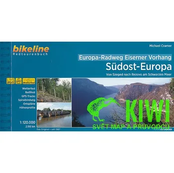 Esterbauer vydavatelství cykloprůvodce Eiserner Vorhang Sudost Europe 5 - 1:120 t. němec