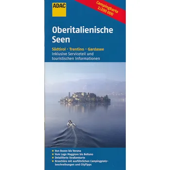 ADAC mapa Oberitalienische Seen camping (kempy) 1:200 t.