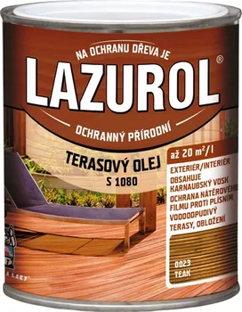 Olej na dřevo Barvy a Laky Hostivař Lazurol S1080 0,75 l bezbarvý