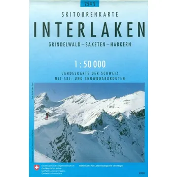 Swistopo vydavatelství mapa zimní Interlaken 1:50 t.
