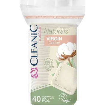 Odličovací ubrousek Cleanic Naturals - Bamboo & Cotton vatové odličovací tampony 40 ks