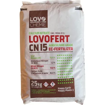Hnojivo Lovochemie Ledek vápenatý 15%, 25 kg