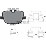 Sada brzdových destiček, kotoučová brzda TEXTAR 2508501