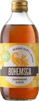 Sirup Bohemsca Zahradní sirup bezový květ s citronem BIO 330 ml