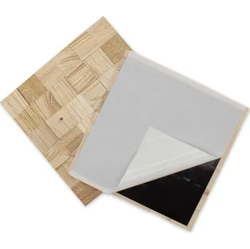 Wodewa DUB 50, jednotlivé kusy 50 x 50 mm (0,0025 m²) nebo samolepící panel 300 x 300 mm (0,09 m²) - dřevěná mozaika 3D Broušený - bez povrch. úpravy NA SAMOLEPÍCÍM PODKLADU