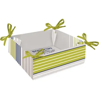 Home Elements bavlněný košík na pečivo Enjoy life 34 x 34 cm Home Elements