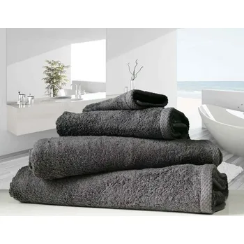 Osuška z organické bavlny LinenHall Organic 500 gsm Charcoal (šedá) Barva: Šedá - Charcoal - O, Velikost: 70 x 130 cm