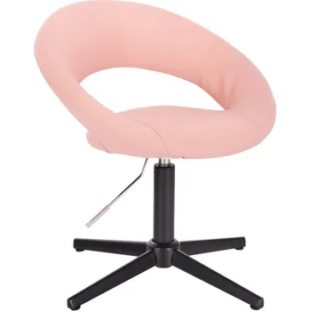 LuxuryForm DESIGN Kosmetická židle NAPOLI na černém kříži - růžová