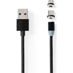 Kabel NEDIS CCGB60630BK20 USB 2v1 2m Black