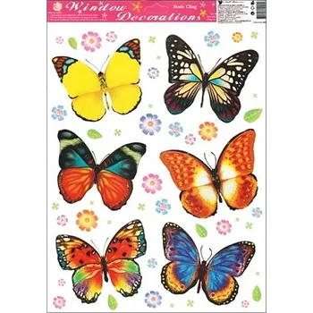 Okenní dekorace AP Okenní fólie motýli 38x30cm AN-364-4