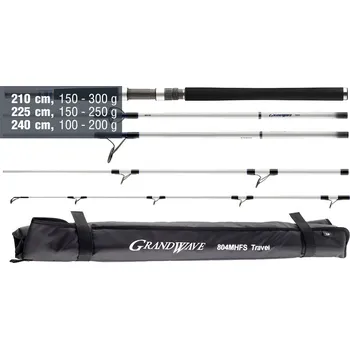 Rybářský prut Přívlačový prut Daiwa GRANDWAVE TRAVEL PILK - 2,40 m, 100 - 200 g