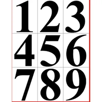 Walteco Čísla samolepicí 0-9, výška 38mm