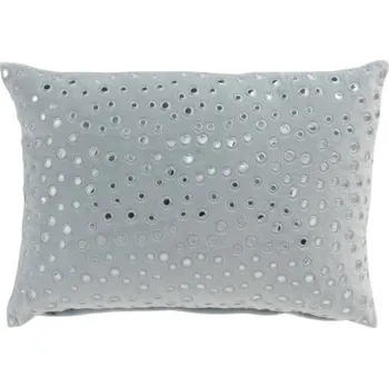 Dekorativní polštářek Světle modrý podélný polštář s designem kapek La Pluie - 52*32*4 cm