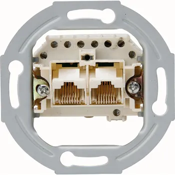 Elektrická zásuvka Heinrich Kopp Zásuvka datová pod omítku, 2x 8 (8)p., sokl